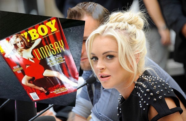 Looks like Lindsay Lohan's playboy spread has leaked already and is all over